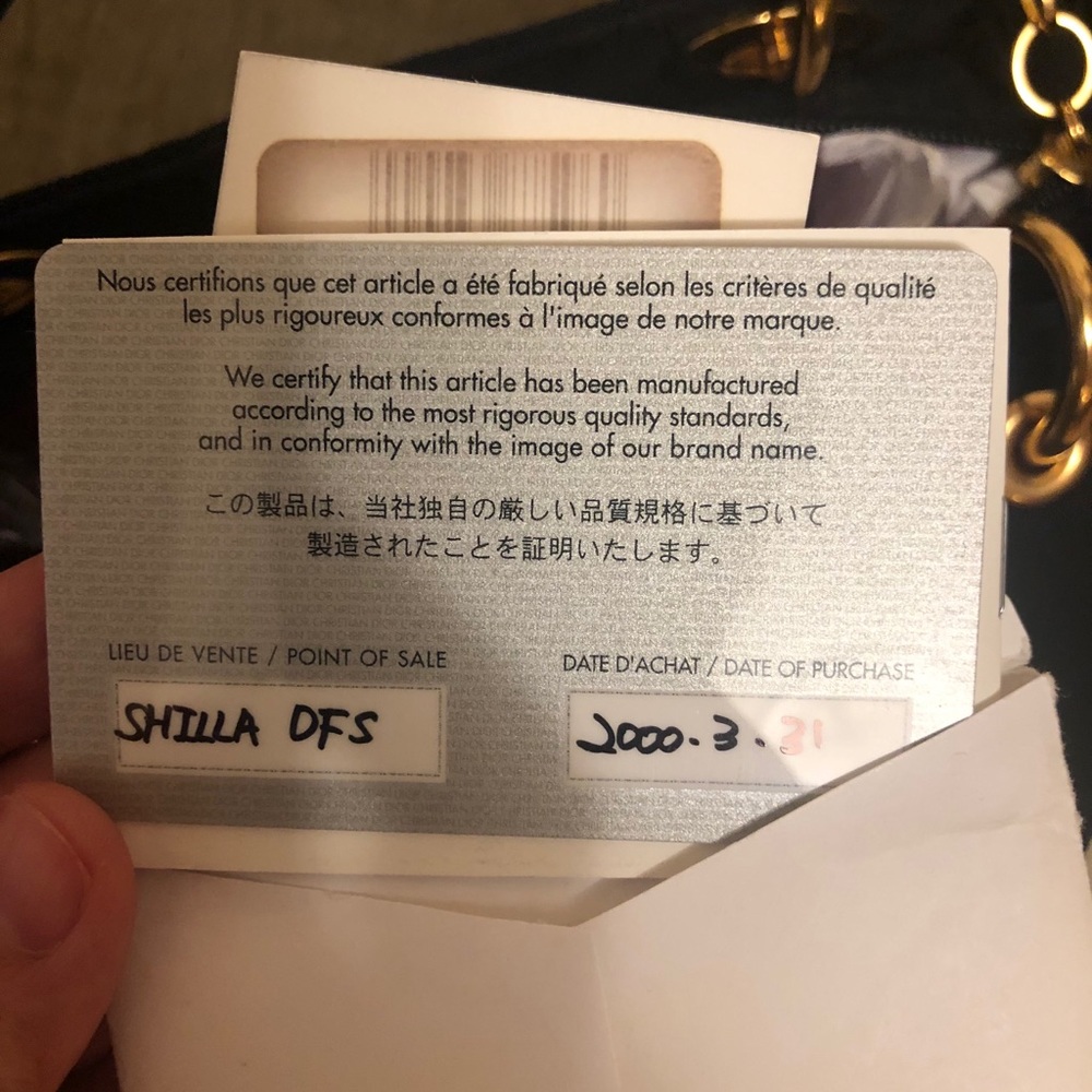 SOLD-Authentic Lady Dior Nylon Cannage bag - Picture 8 of 12